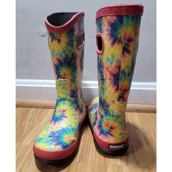 BOGS Tie Dye Rubber Rain Boots 2 - Picture 1 of 8